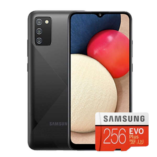 Samsung Galaxy A02s Single Sim 32GB Tri Cam - Black - SmartBundle