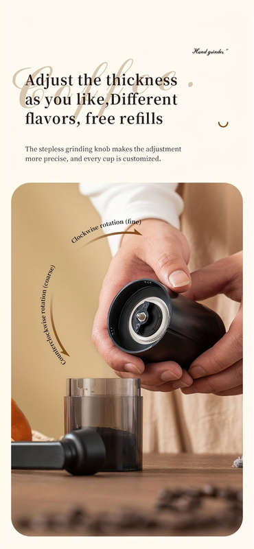 Hand Crank Coffee Grinder Adjustable Coffee Bean Mill Hand Crank Coffee Grinder Adjustable Coffee Be
