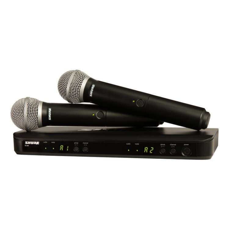 Shure BLX288/PG58 (H8E) - Dual Wireless Handheld Mic System