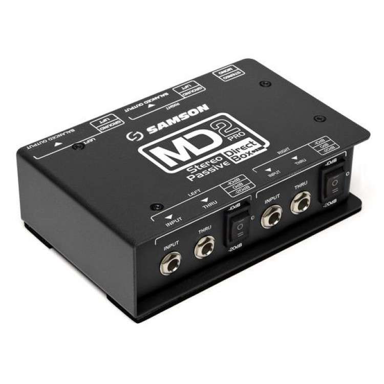 Samson SMax MD2 Pro - Stereo Passive Direct Box
