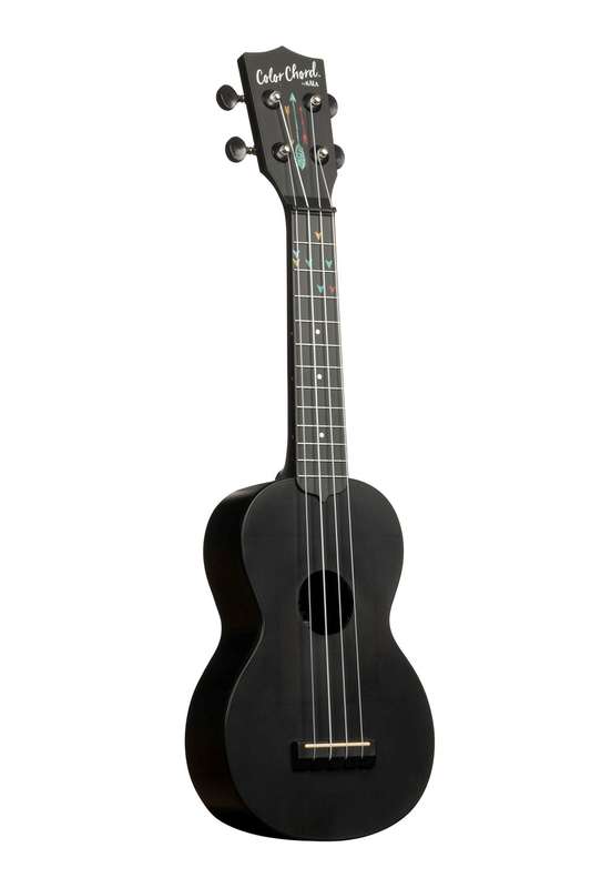 Kala Learn To Play LTP-SCC  - Color Chord Soprano Ukulele Starter Kit (Black)