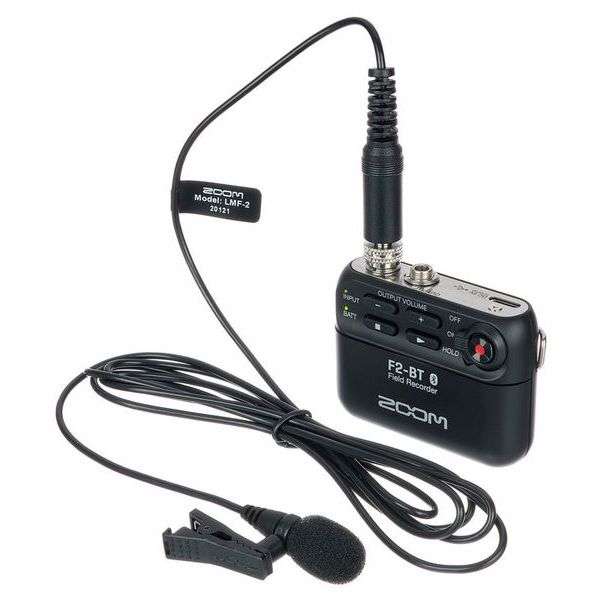 Zoom F2-BT - Field Recorder w/ Lavalier Mic + BT