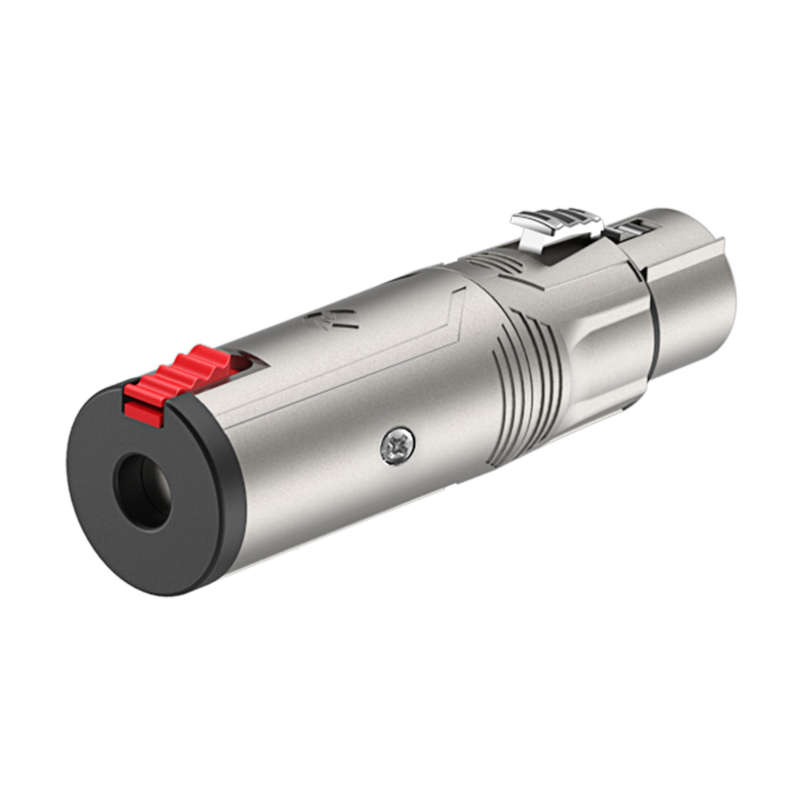 Roxtone Adapter:  6.3mm ST FEMALE - 3P XLR FEMALE Socket w/ Latch  *[RA3XFJF]