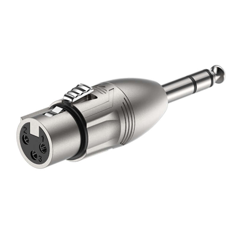Roxtone Adapter:  6.3mm ST MALE - 3P XLR FEMALE Socket  *[RA3XFJM]
