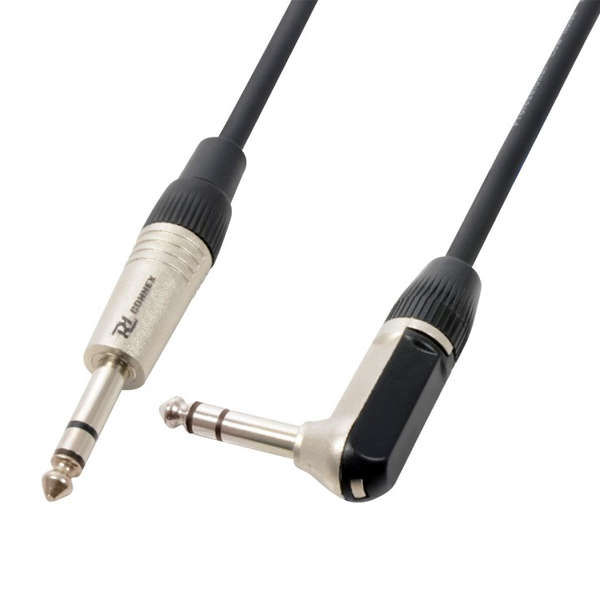 PD Connex Signal Cable 177.010 :  6.3mm Mono Jack - 6.3mm Mono R/A Jack (3M)