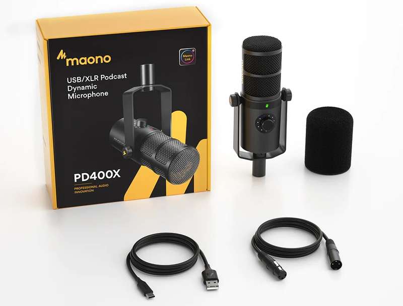 Maono PD400X - Multi-functional XLR/USB Dynamic Microphone