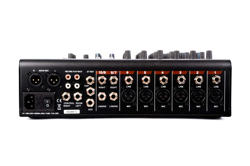 Agera Acoustics CCR-102BT - 10 Channel Analog Mixer w/ FX/BT/USB/SD