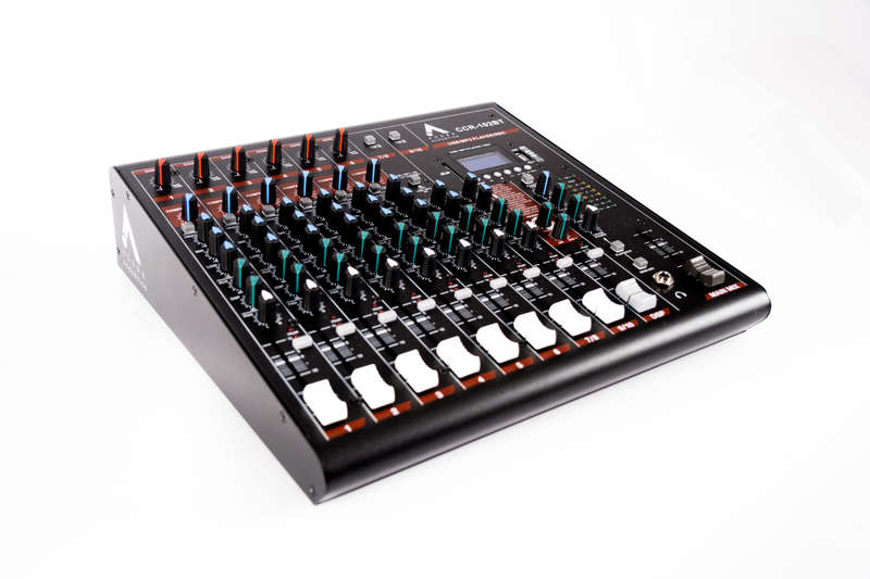 Agera Acoustics CCR-102BT - 10 Channel Analog Mixer w/ FX/BT/USB/SD