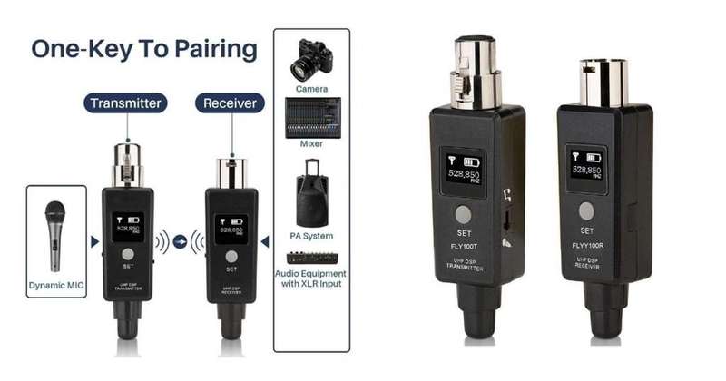 PowerWorks FLY-100 - T+R Wireless Transmitter and Receiver Set
