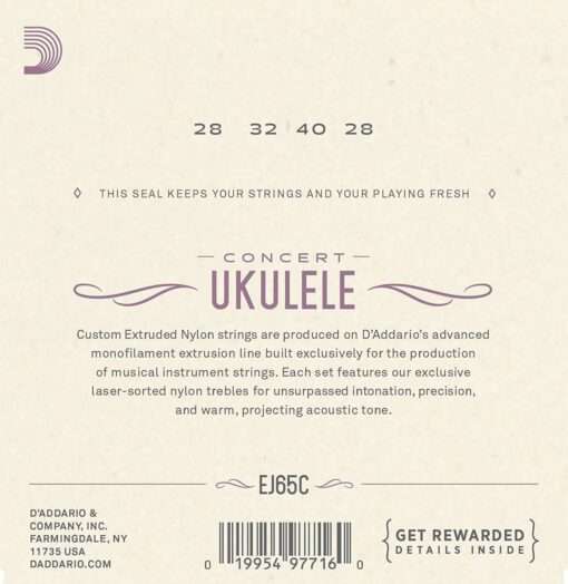 DAddario EJ65C Pro-Arte - Concert Ukulele Strings
