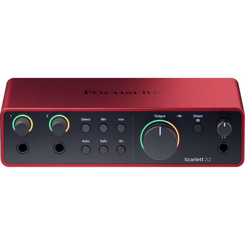 Focusrite Scarlett 2i2 - 2x2 USB Audio Interface (4th Gen)