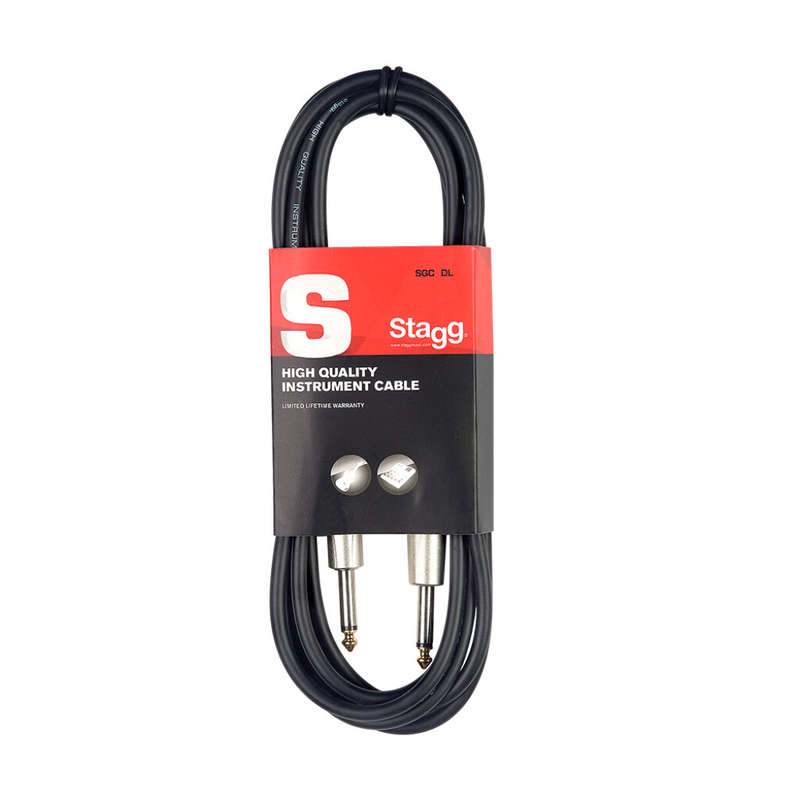 Stagg 6M - Deluxe Instrument Cable Jack to Jack (SGC6DL)