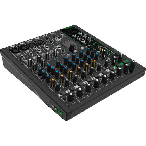 Mackie ProFX10 v3+ - 10-Channel Analog Mixer w/ Built-In FX/ USB Recording/ Bluetooth