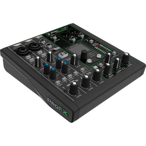 Mackie ProFX6 v3+ - 6-Channel Analog Mixer  w/ Built-In FX/ USB Recording/ Bluetooth