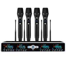 LANE LR-664 - Quad UHF Handheld Wireless Microphone System