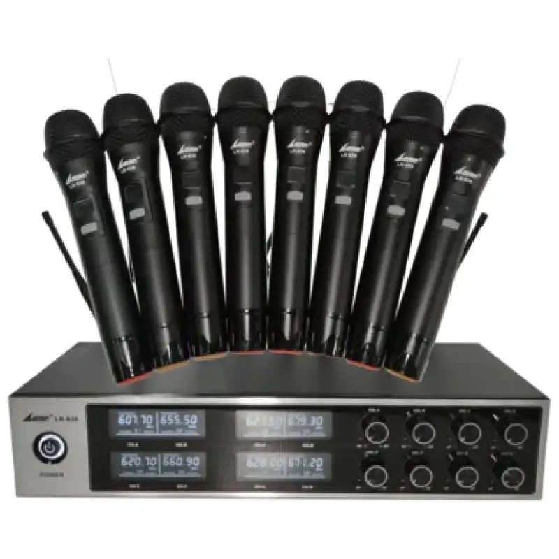LANE LR-638 - 8 Piece Wireless Microphone System
