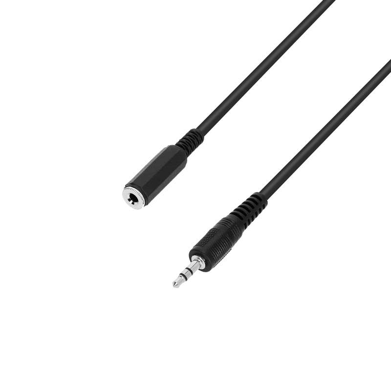 Adam Hall 3 Star Series K3BYW0300:  3.5mm ST MALE - 3.5mm ST FEMALE Socket (3M)