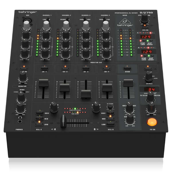 Behringer DJX750 5-Channel DJ Mixer with BPM