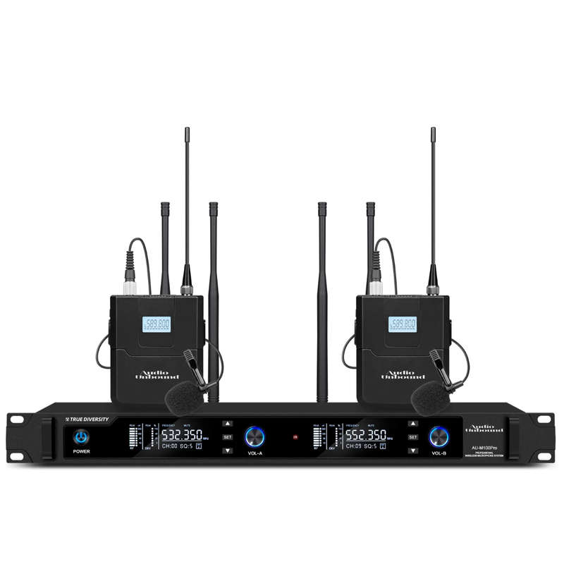 Audio Unbound AU-M100 Pro  Dual Channel Head and Lavalier