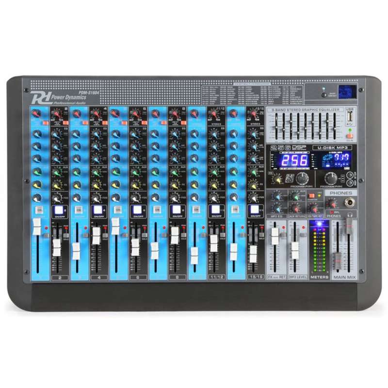 Power Dynamics  PDM-S1604 STAGE MIXER WITH DSP/BT/USB/MP3