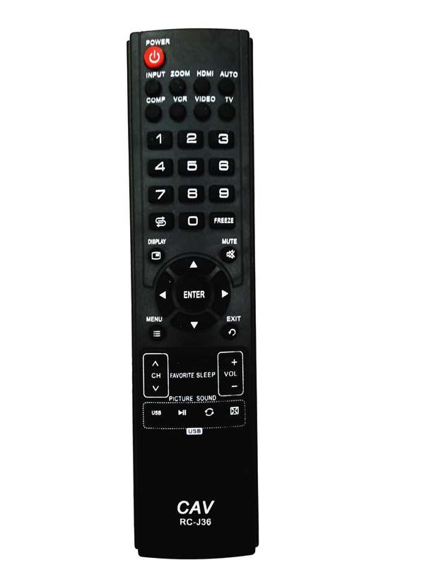 Sinotec RC-J36 TV Replacement Remote