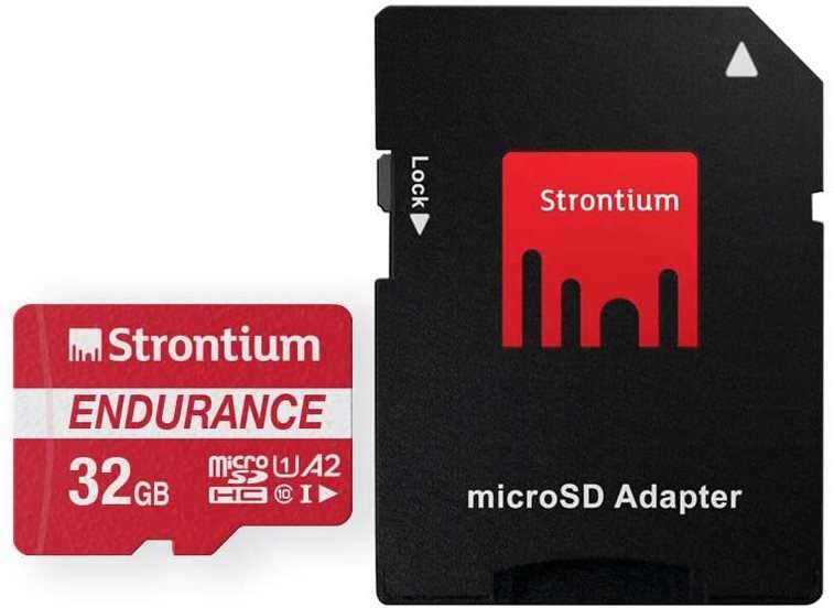 Strontium 32GB Nitro Plus Endurance A2 Micro SD Card