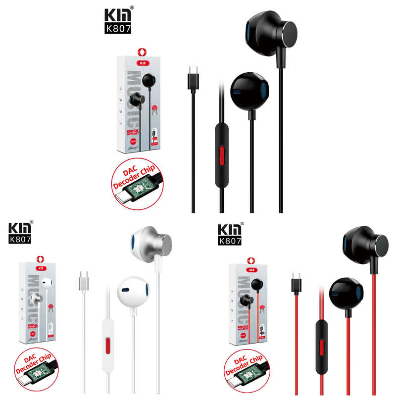 Kin K-807 Type-C DAC Wired Earphone