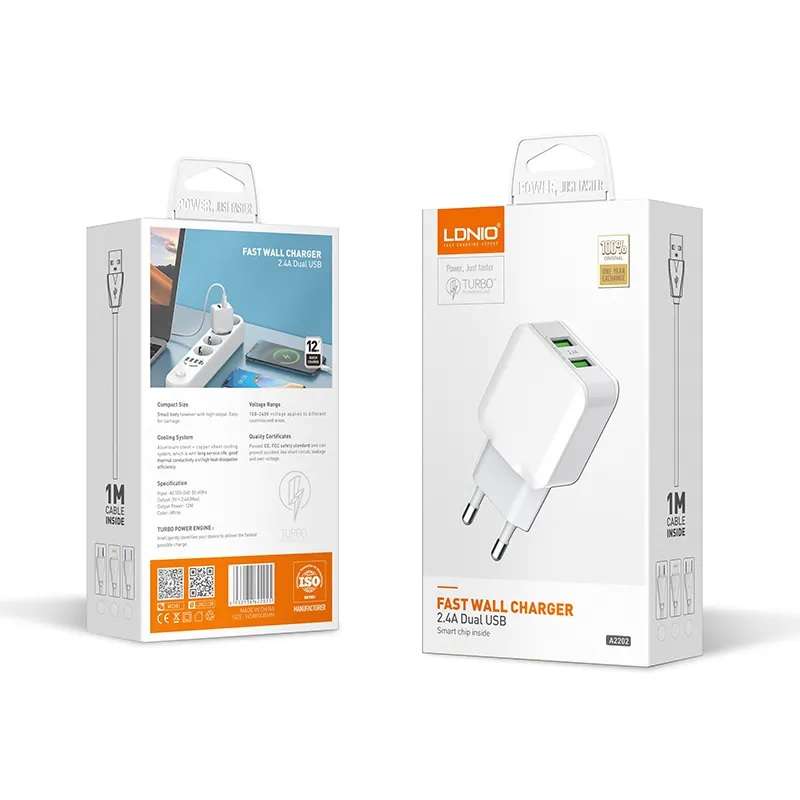 LDNIO A2202 2.4A 2USB Charger