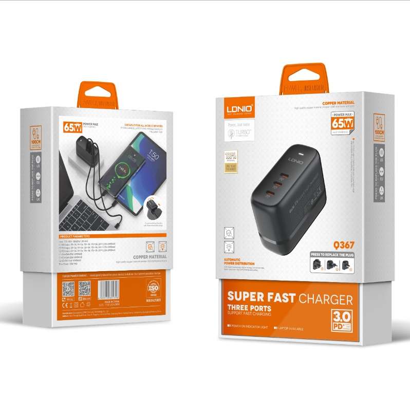 LDNIO Q367 PD 65W Charger