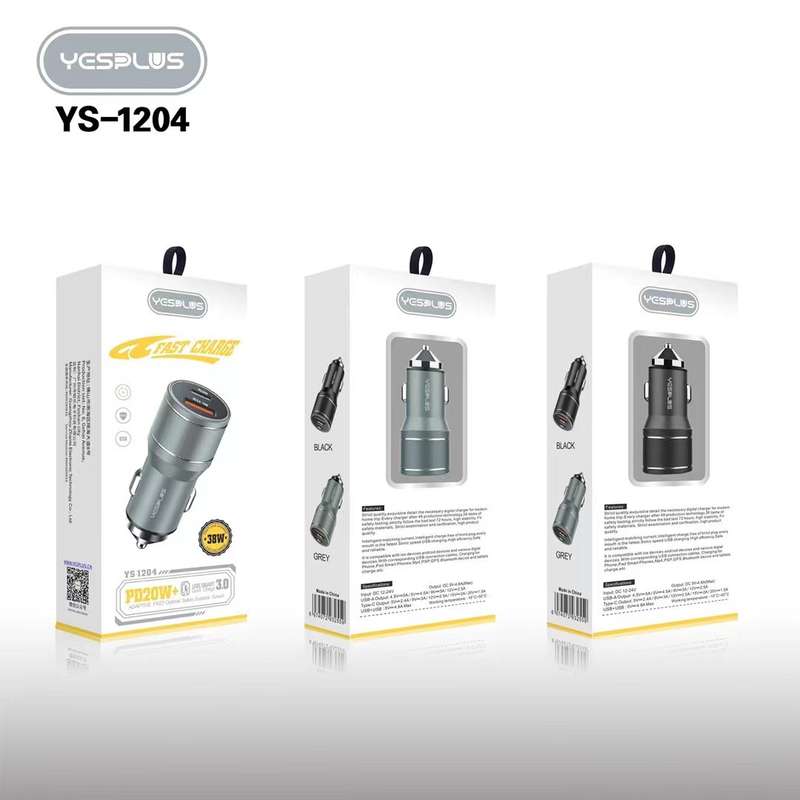 YESPLUS YS-1204 PD20W USB 3.0 Car Charger