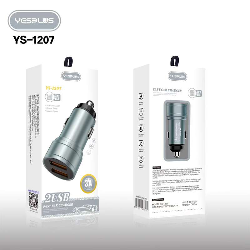 YESPLUS YS-1207 3A 2USB Car Charger