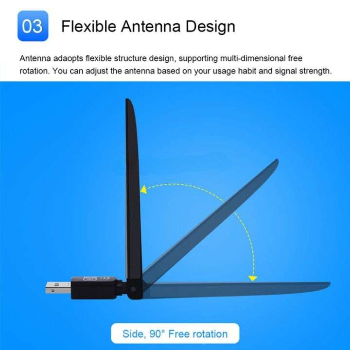 USB WIFI  W/LESS  W/ANTENA ANDOWL Q-322