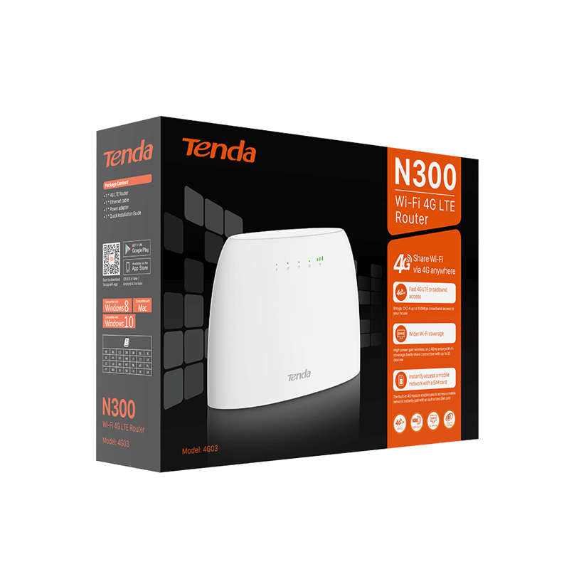Tenda Router 4G LTE Wi-Fi N300 4G03