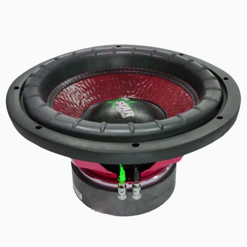 Star Sound 12" SSW-SV2-15000 Spectrum Series D4 DVC Subwoofer (15000W) RED