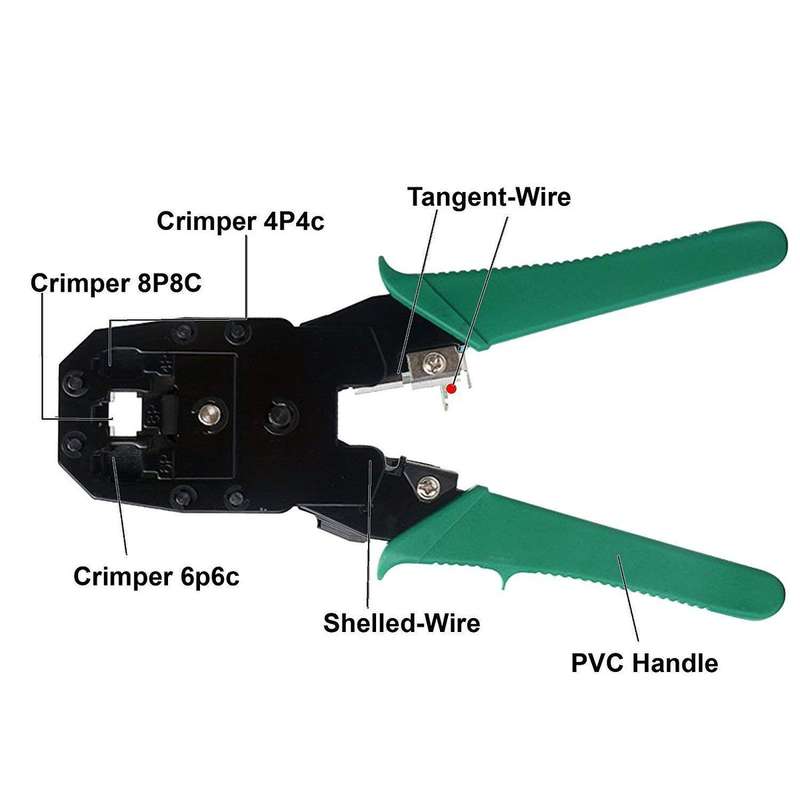 Network Crimping Cable + Cutter Pliers