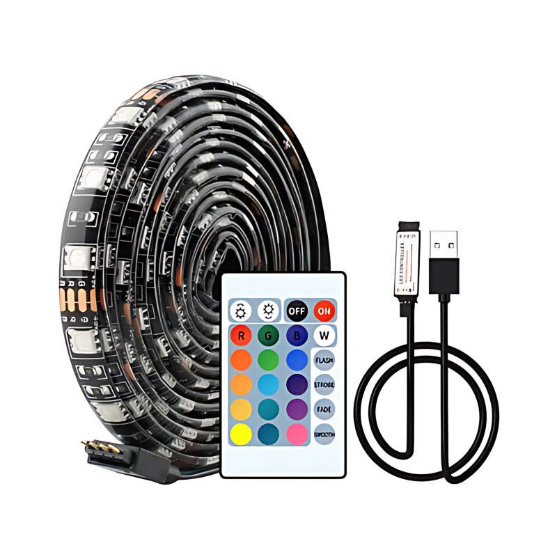5M USB POWERED RGB STRIP LIGHT