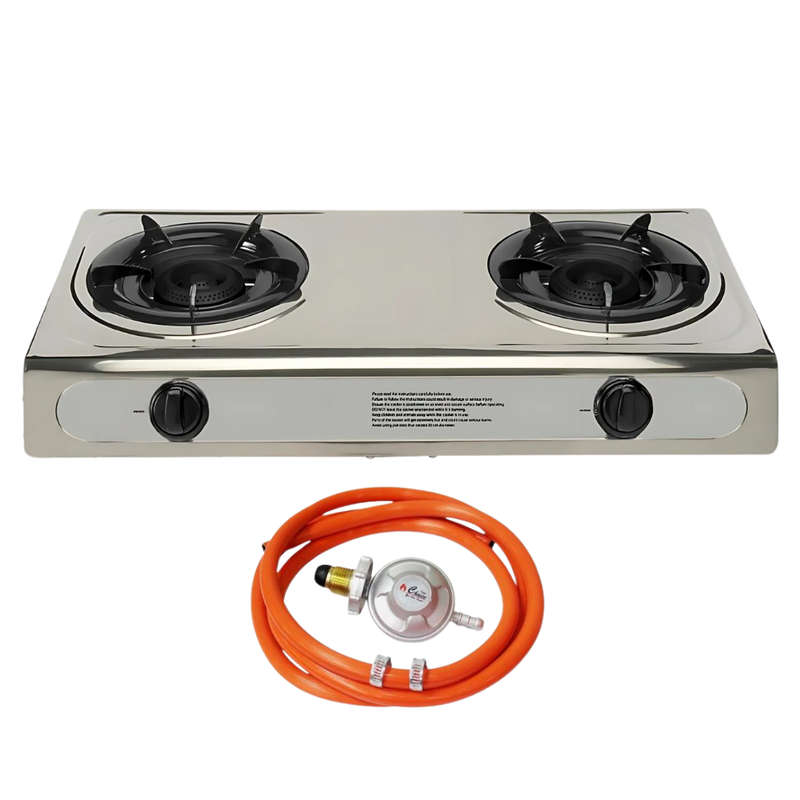 2 Burner Stainless Steel Gas Stove