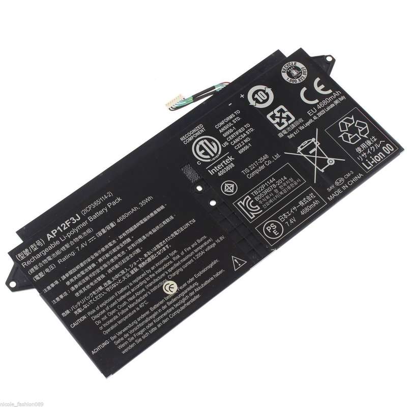 Battery for Acer S7,S7-191,S7-391 Series (AP12F3J,2ICP3/65/114-2)
