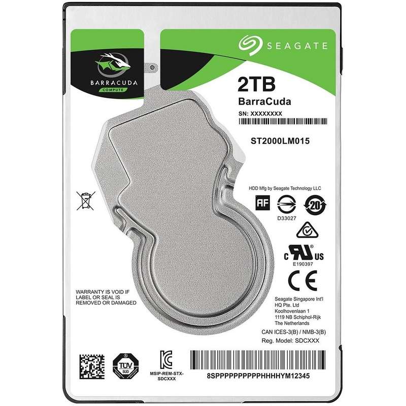 Seagate Barracuda ST2000LM015 2TB 2.5" Notebook Drive