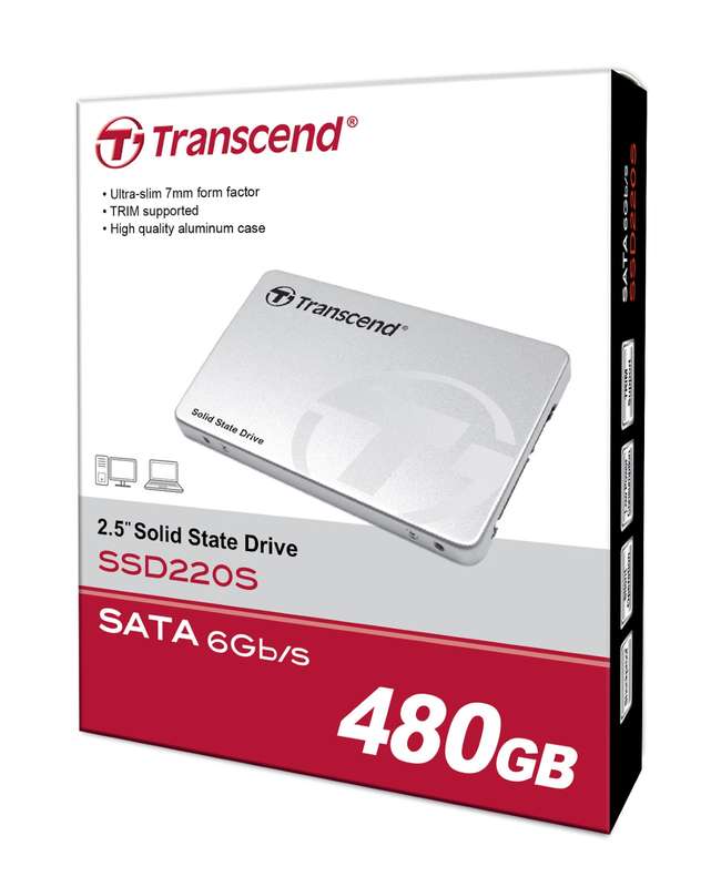 Transcend SSD220S Series 480GB 2.5" SATA 6Gb/s Solid State Drive