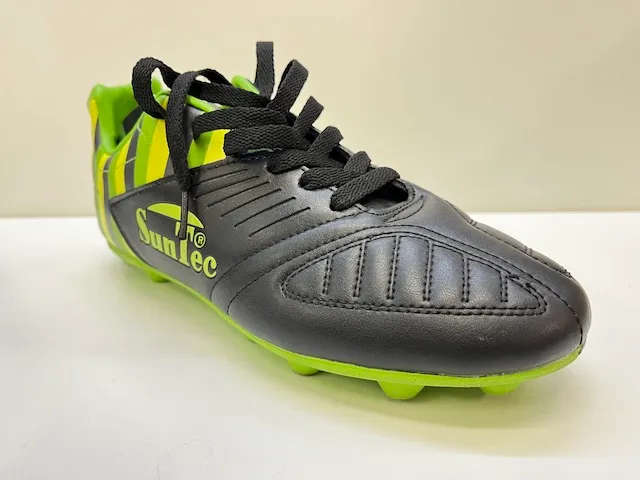 Men's Soccer Boots Black, Green & Yellow