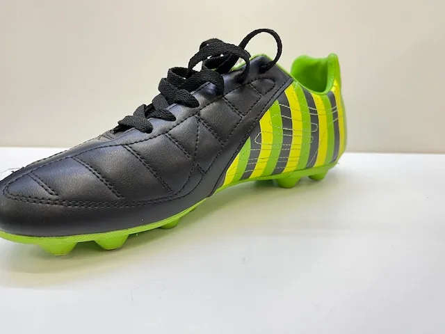 Men's Soccer Boots Black, Green & Yellow