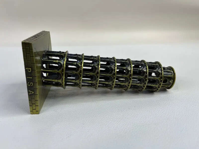 Alloy Leaning Tower Of Pisa Italy Showpiece