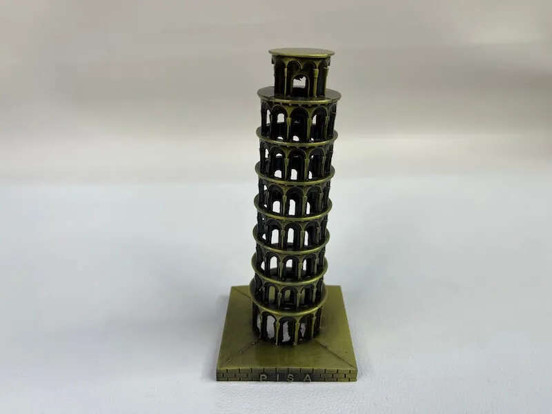 Alloy Leaning Tower Of Pisa Italy Showpiece