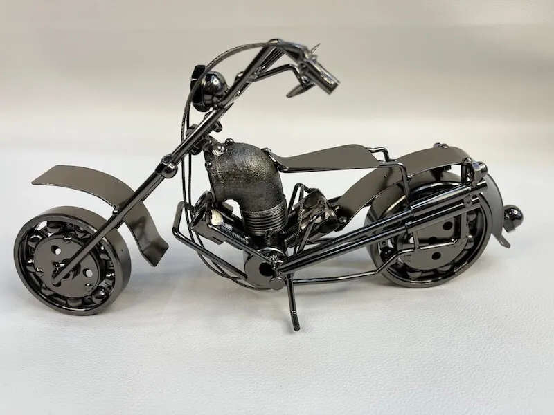 Collectible Motorcycle Model Motorbike Sculpture