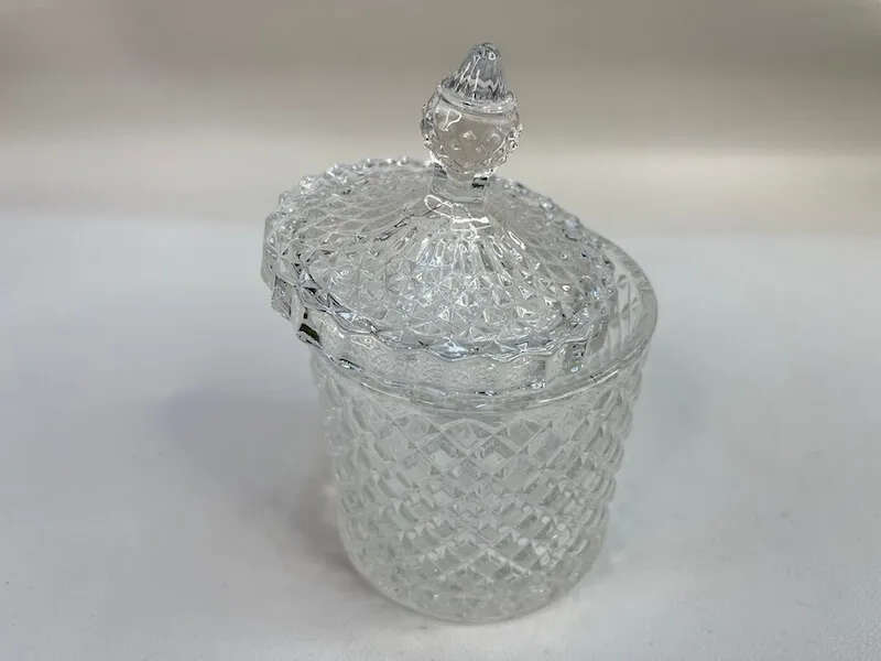 Crystal Glass Decorative Trinket Box