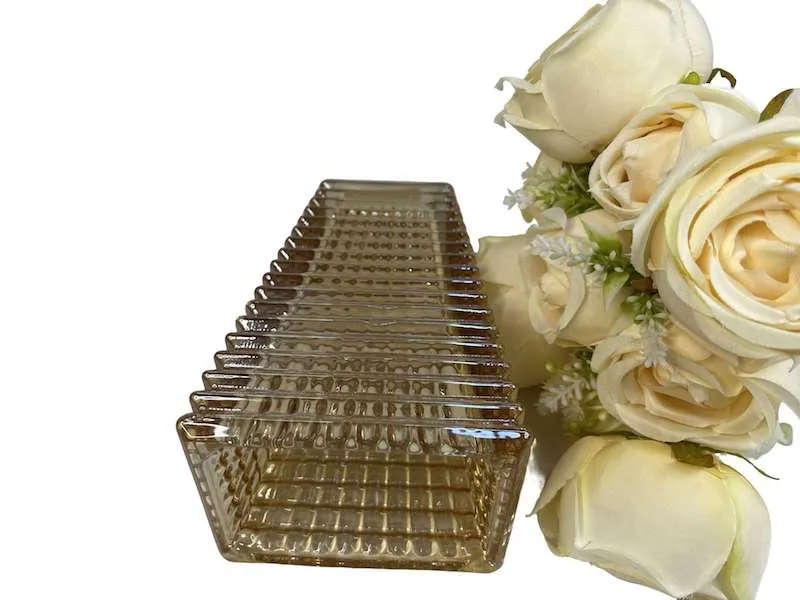 Crystal Glass Rectangular Vase