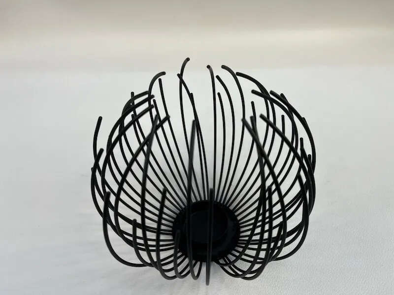 Geometric Circular Candle Holder Black