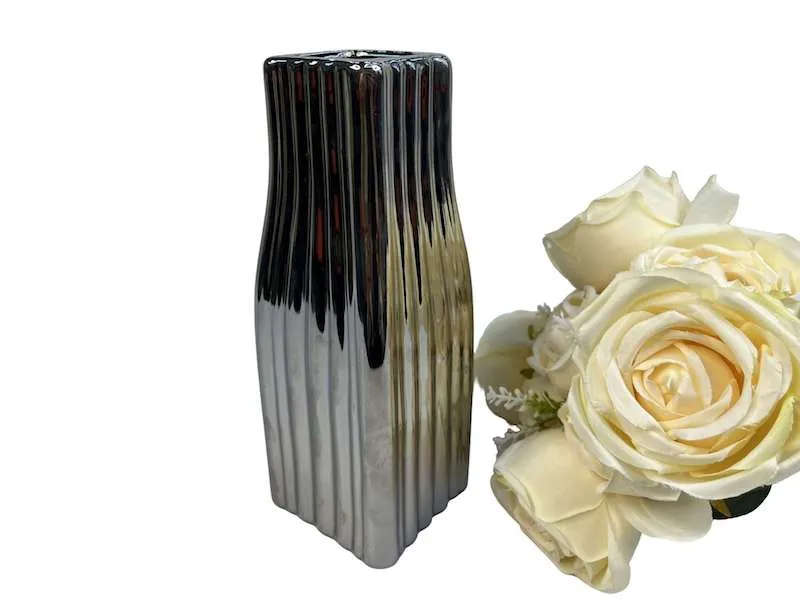 Metallic Creamic Vase