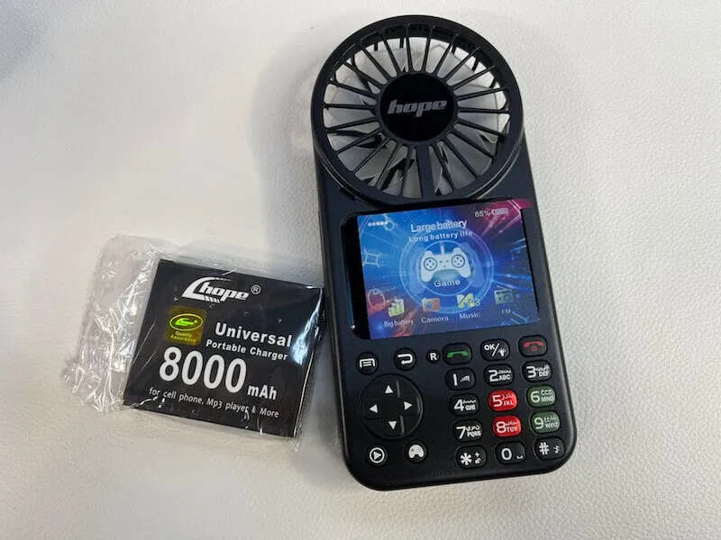 Mini Fan With Built-In Game And Power Bank